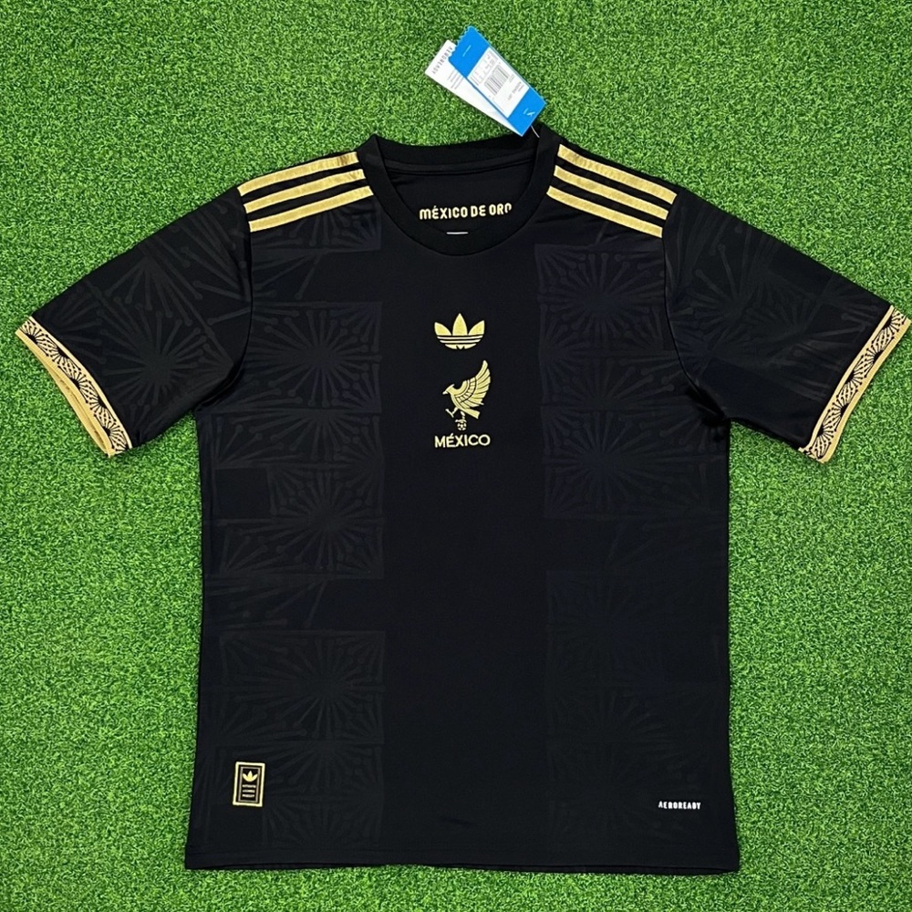 Men’s Mexico, black and gold jersey fans version